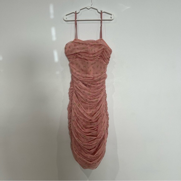 House of CB Ella Mini Dress in Pink Print - Picture 2 of 6